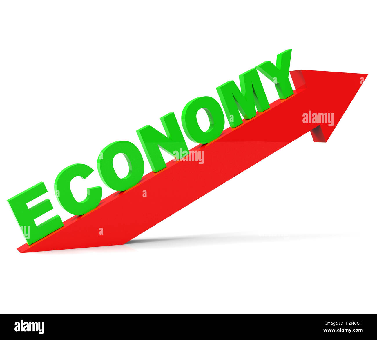 Improve Economy Showing Improvement Plan And Upgrading Stock Photo