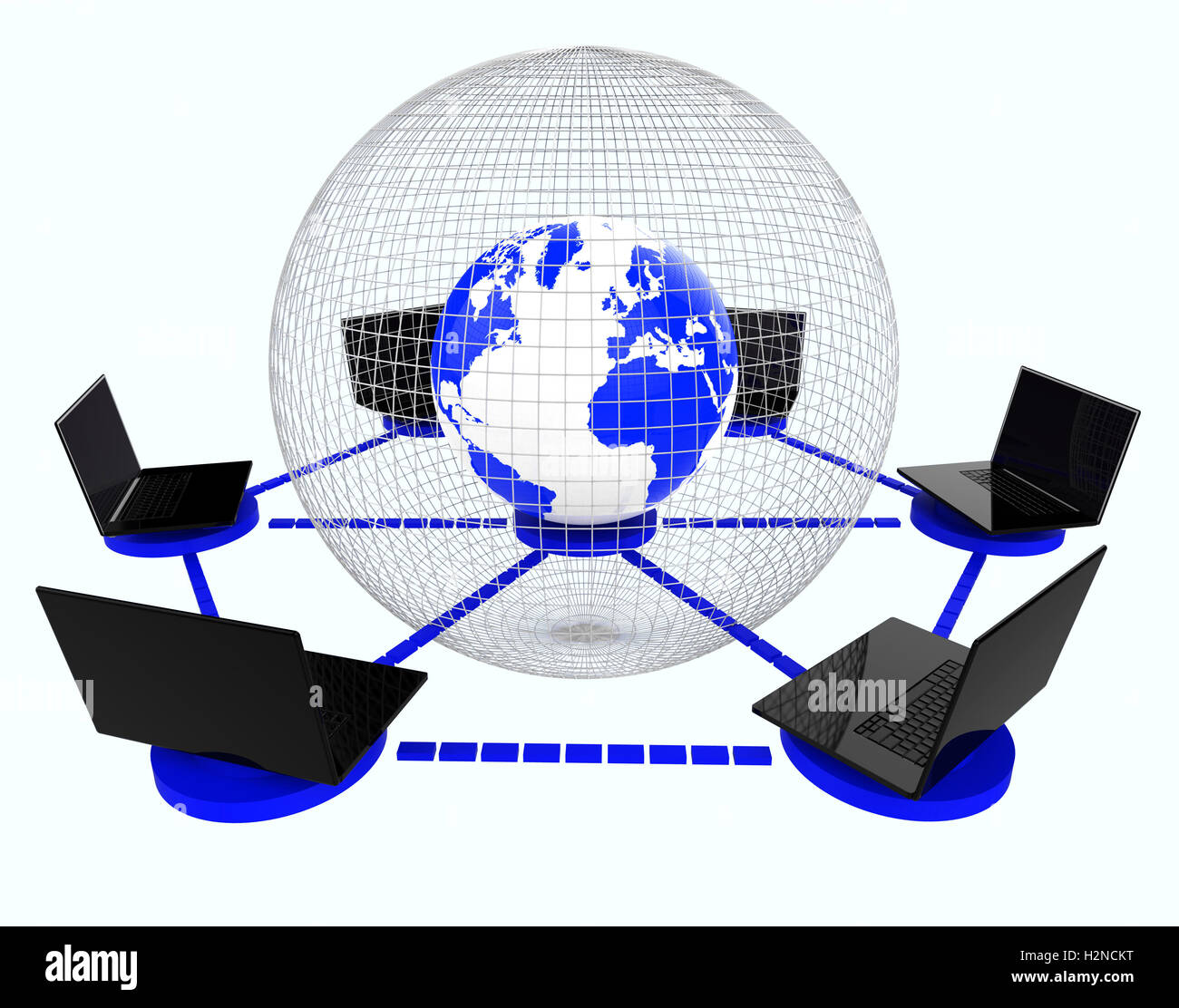 Global Computer Network Representing Communication Globalisation And Globalize Stock Photo Alamy