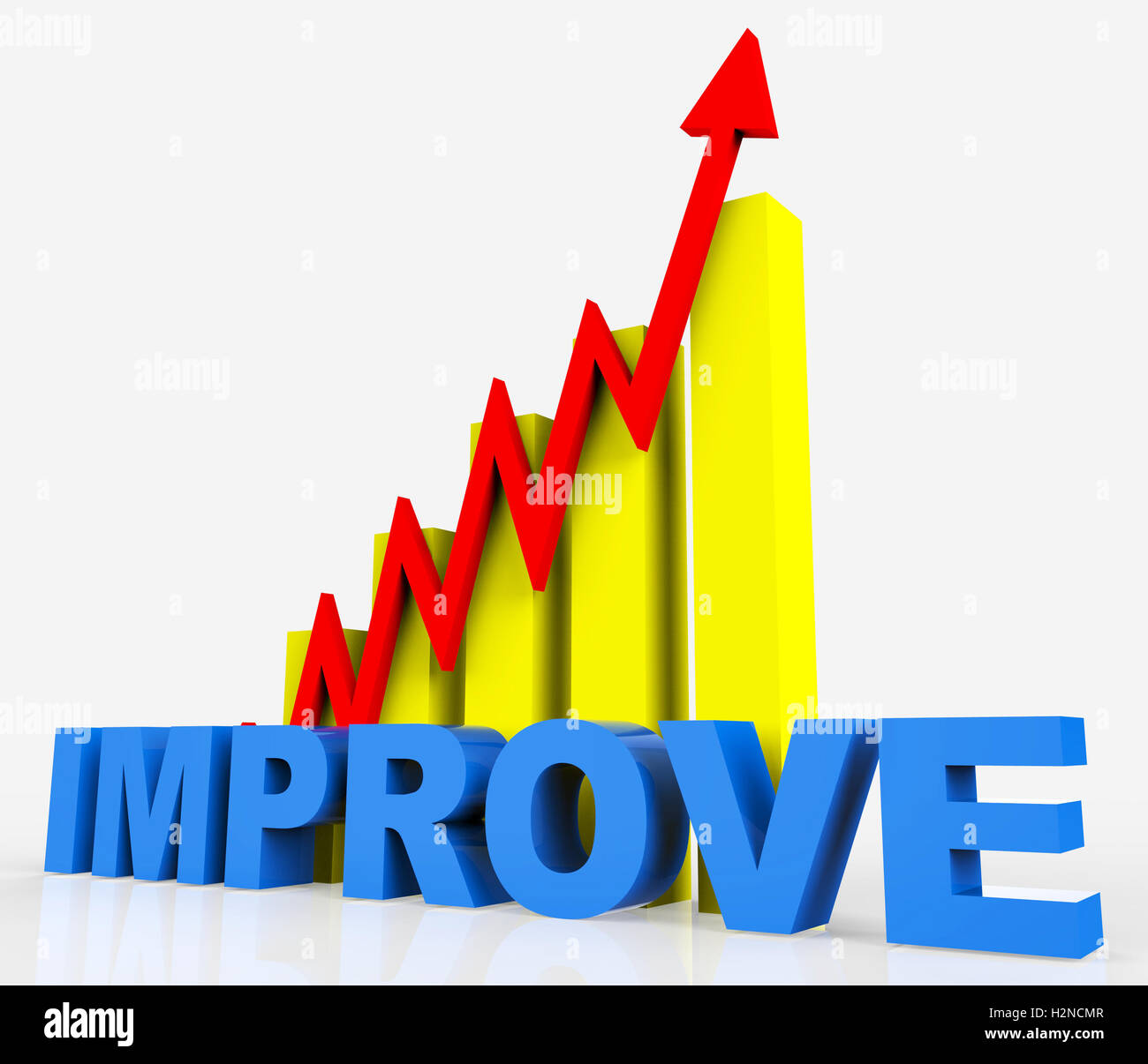 Improve Graph Meaning Financial Report And Upgrading Stock Photo Alamy