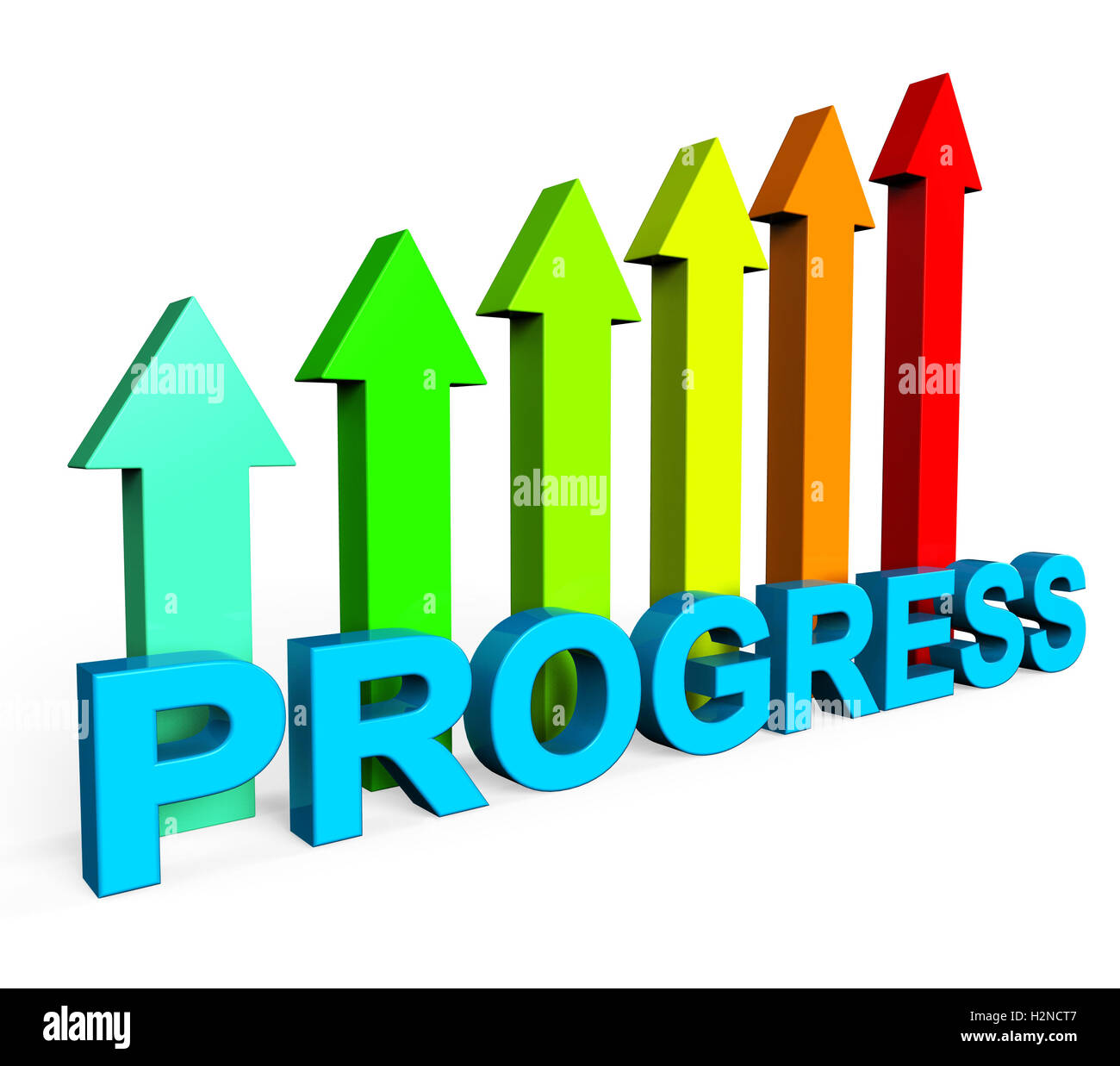 Progress Improving Showing Financial Report And Develop Stock Photo