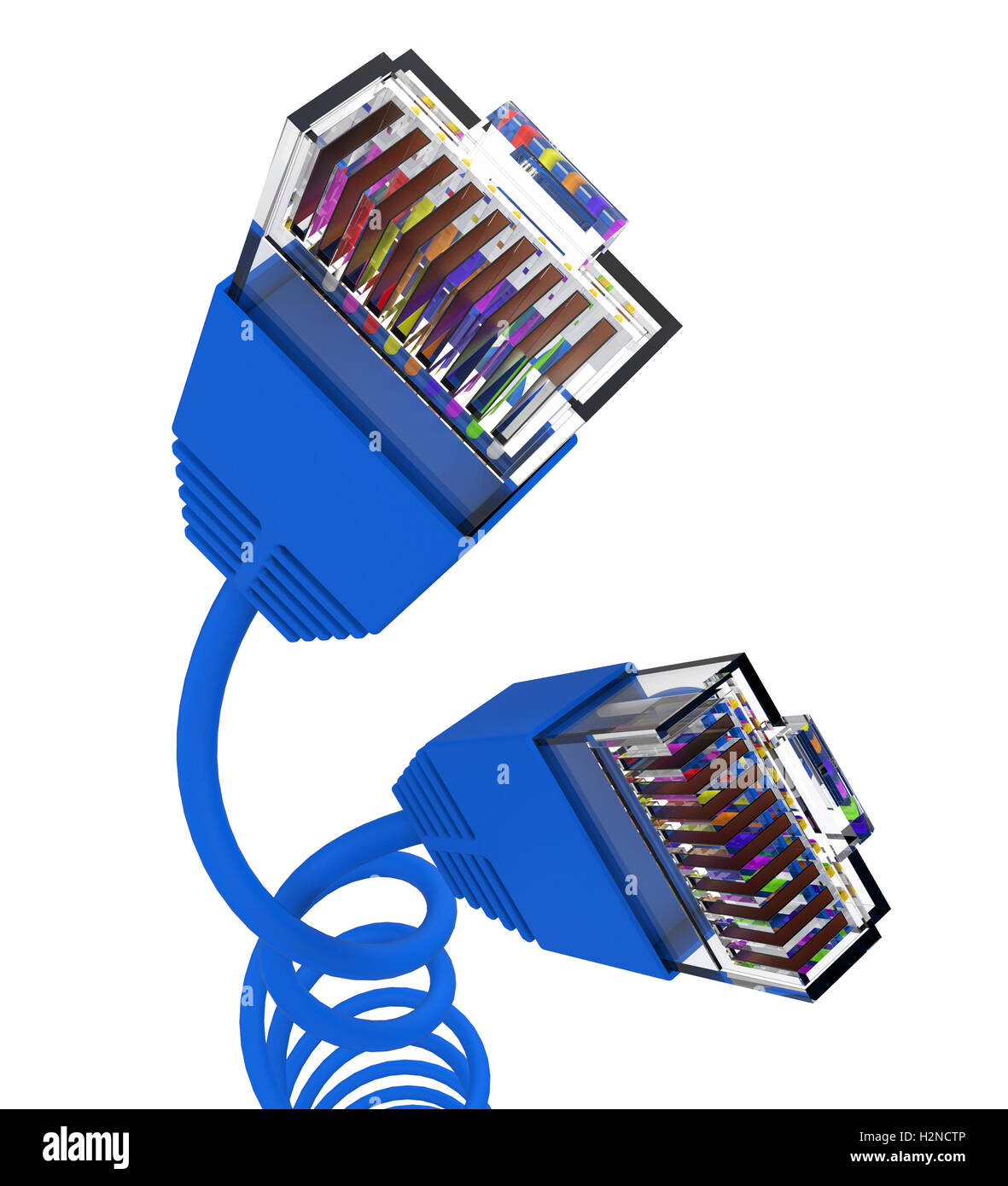 Connection Indicating Lan Network And Cable Stock Photo Alamy