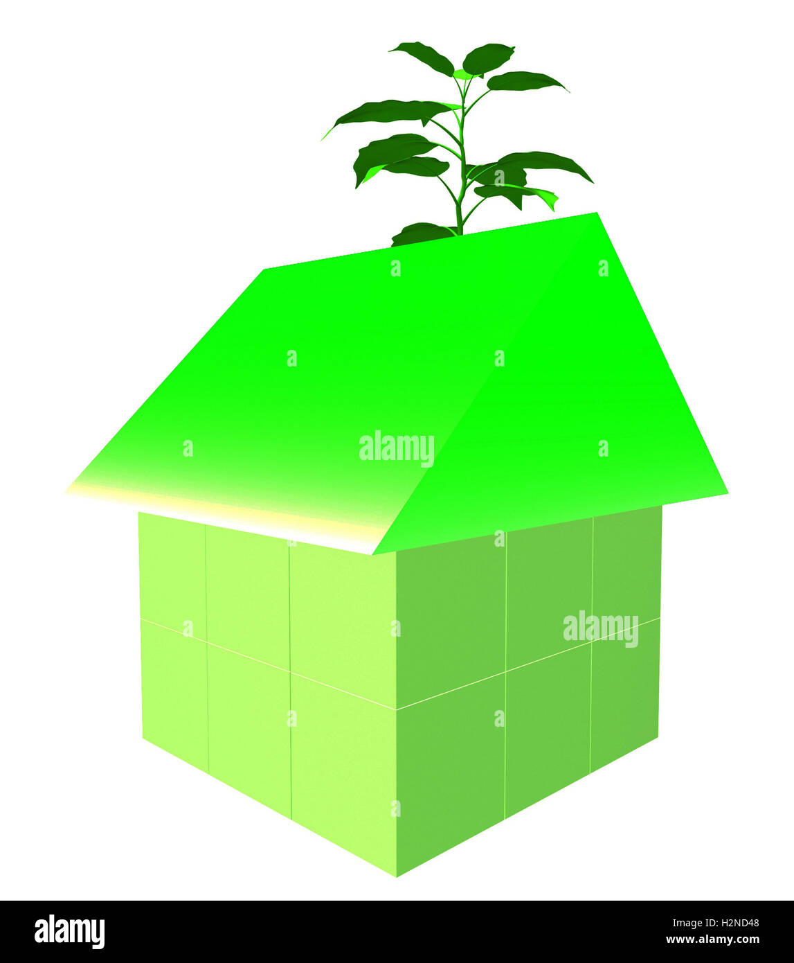 Eco Friendly House Meaning Go Green And Energy Stock Photo Alamy