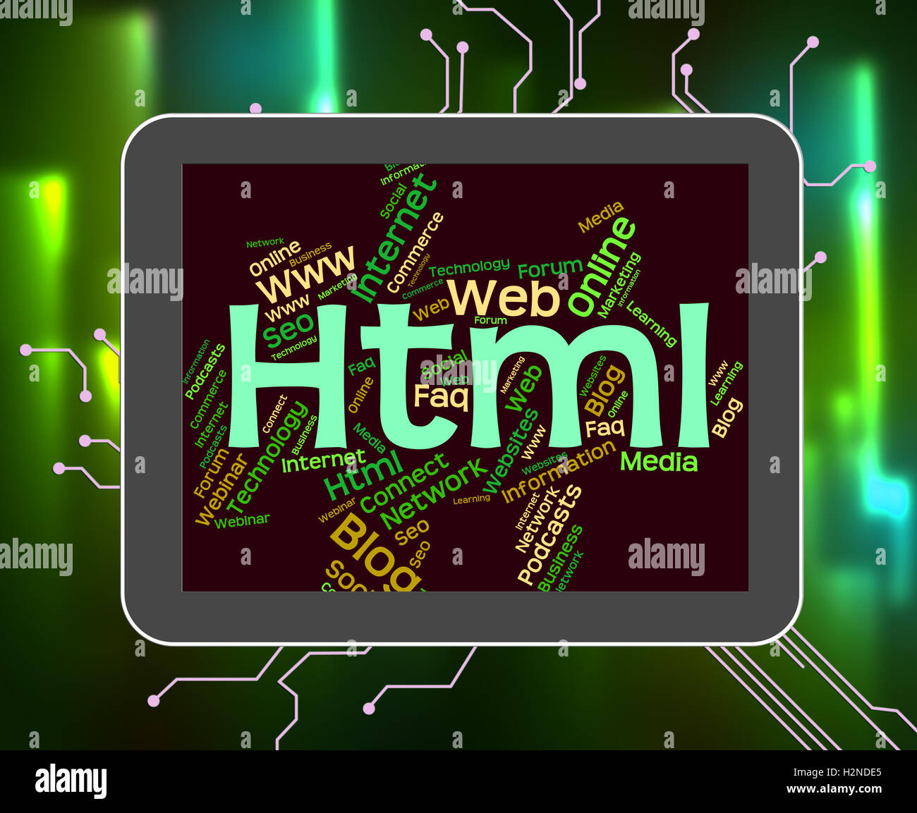 Html markup hi-res stock photography and images - Alamy