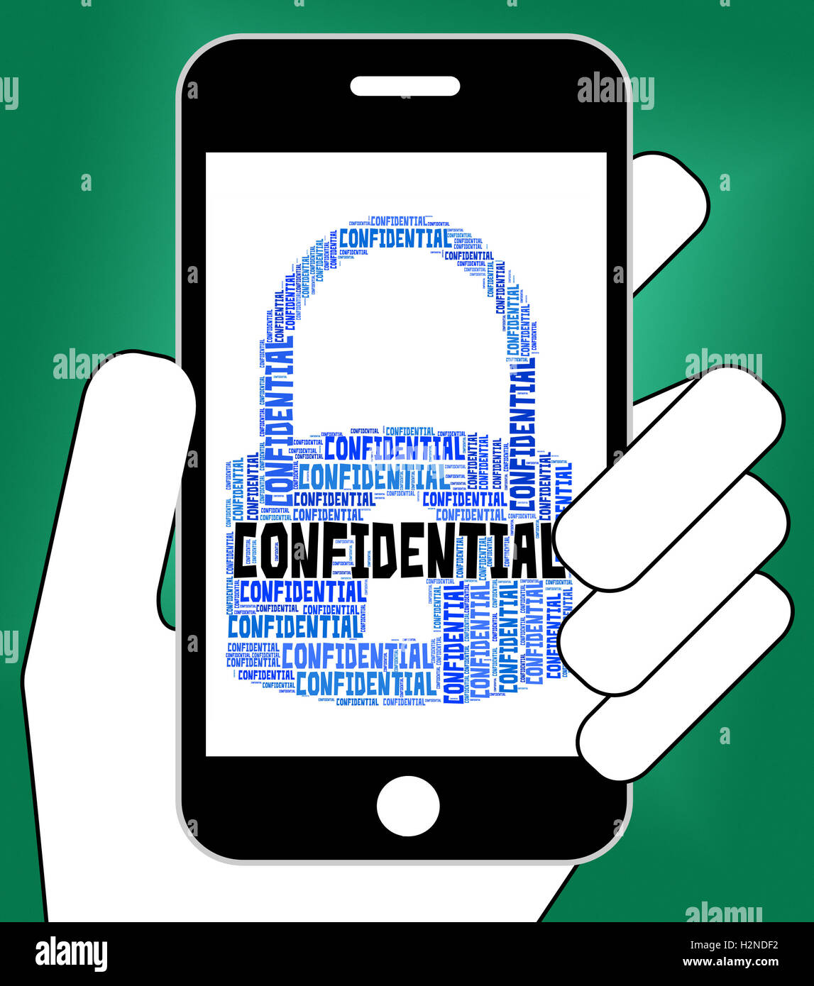 Confidential Lock Meaning Confidentiality Word And Classified Stock