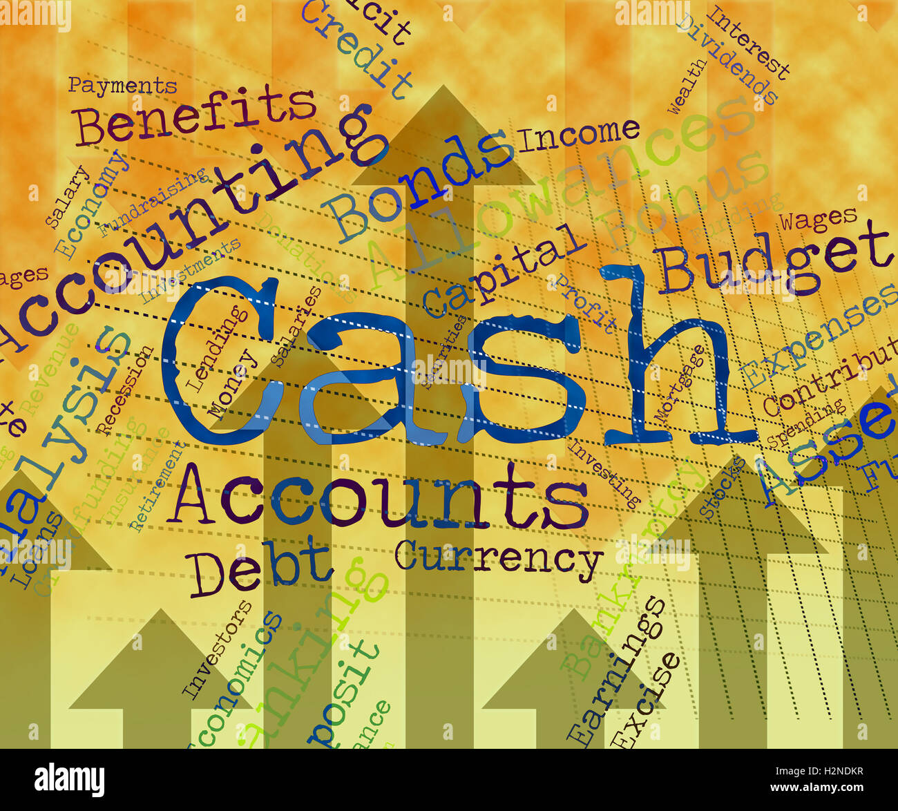 Cash Word Showing Text Cost And Finance Stock Photo Alamy