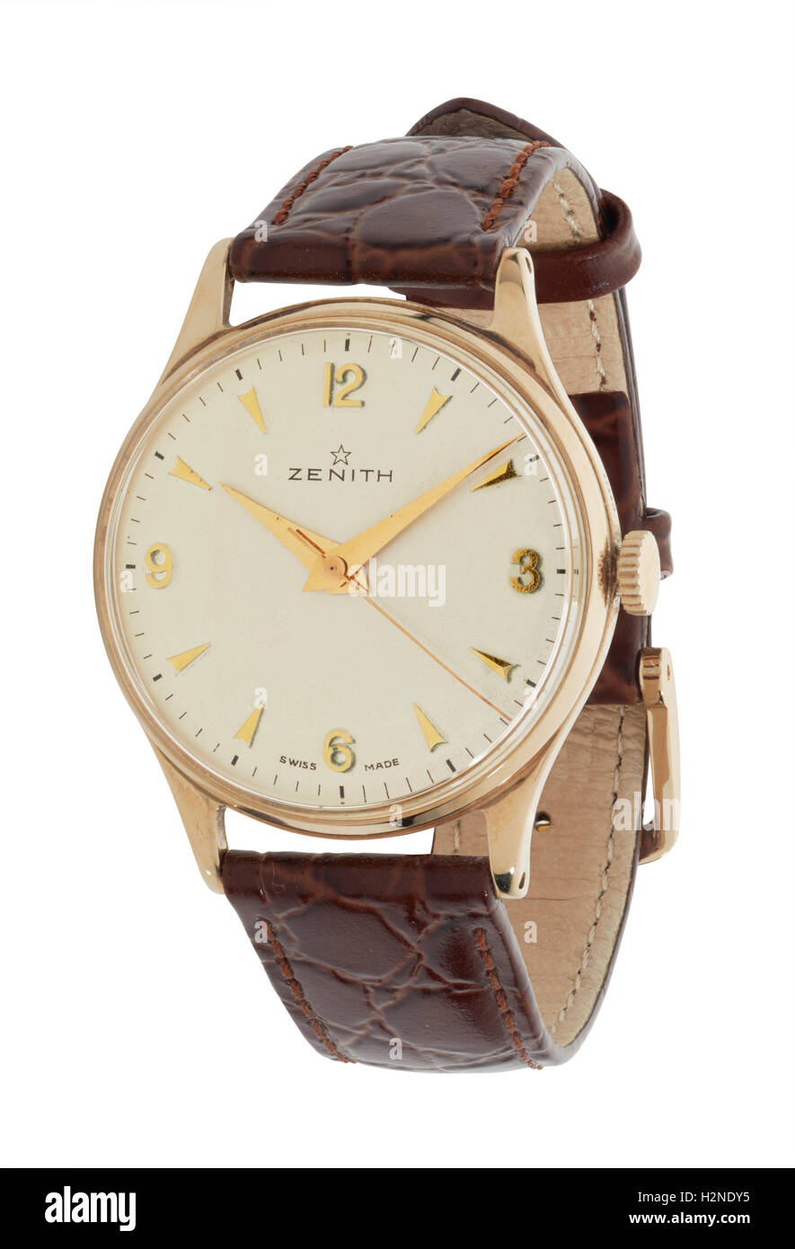 Mans classic Zenith watch Stock Photo