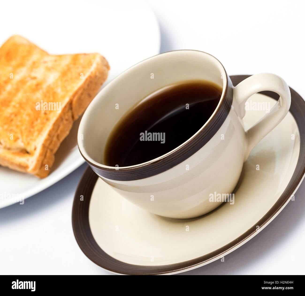 Coffee And Toast Indicating Toasted Bread And Toasting Stock Photo Alamy