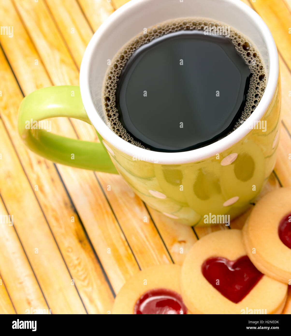 Hot Coffee Drink Meaning Tasty Break And Beverage Stock Photo Alamy