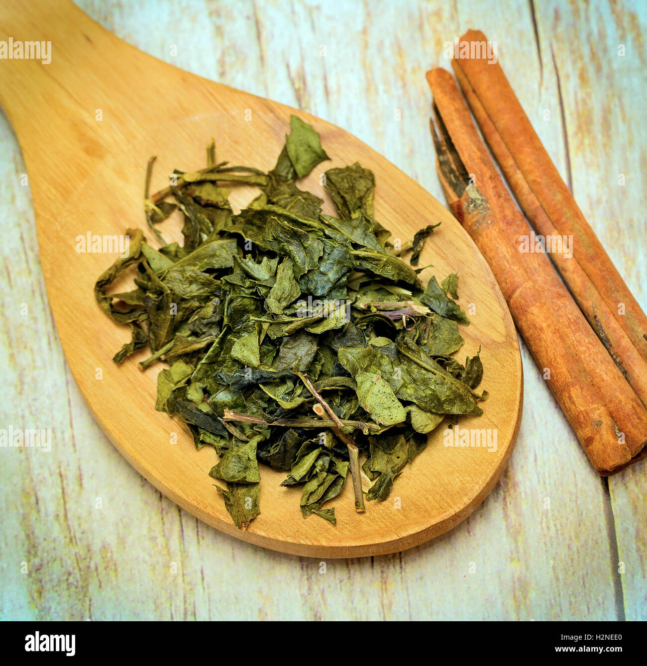 Green Tea Leaves Meaning Teas Drink And Leaf Stock Photo Alamy