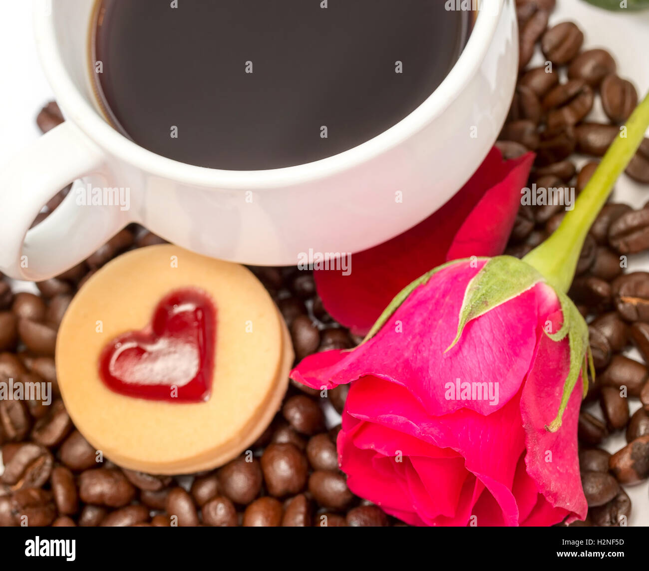 Coffee Cookies Break Meaning Delicious Cup And Drink Stock Photo Alamy