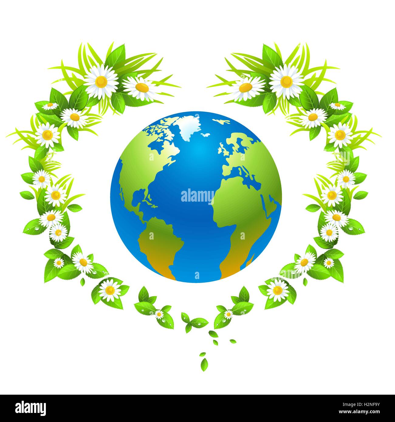 Eco background with globe Stock Vector Image & Art - Alamy