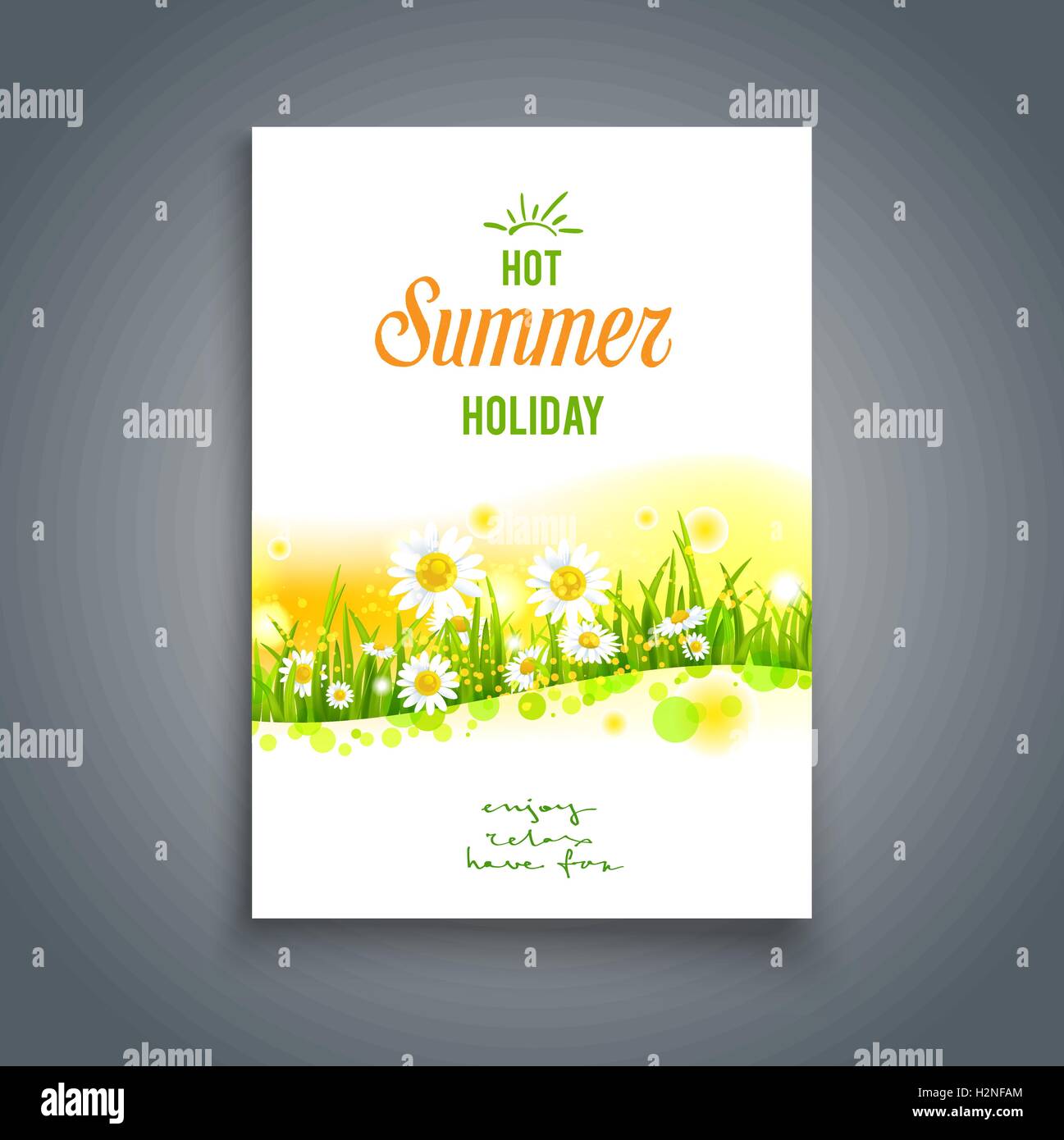 Floral card template Stock Vector Image Art Alamy