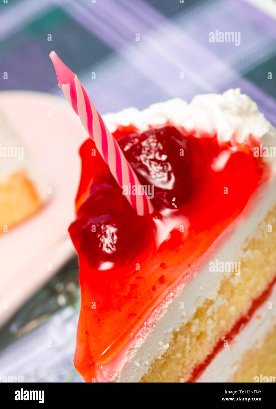 Yummy slices strawberry cake hi-res stock photography and images - Alamy