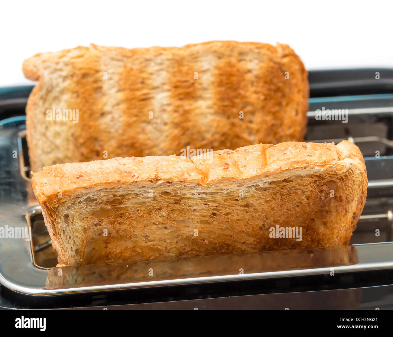 Toasted Bread Meaning Breakfast Toasts And Breaks Stock Photo - Alamy