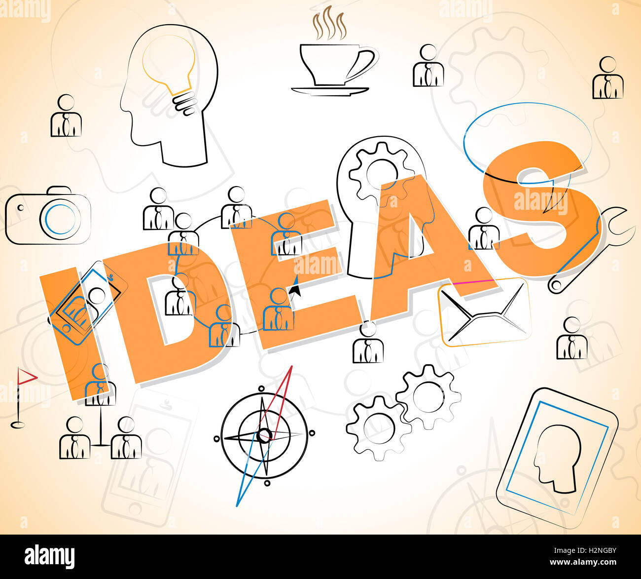 Ideas Word Representing Thoughts Creative And Planning Stock Photo Alamy