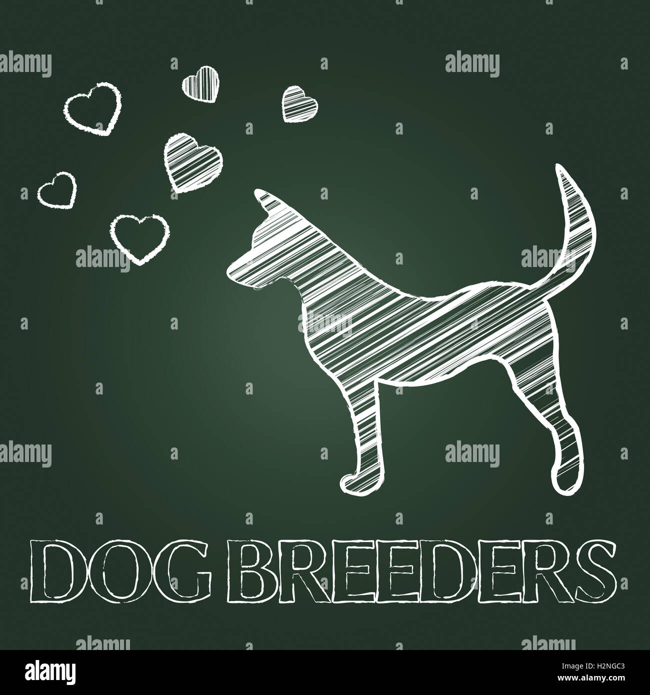 Dog Breeders Meaning Pedigree Breeding And Reproduce Stock Photo