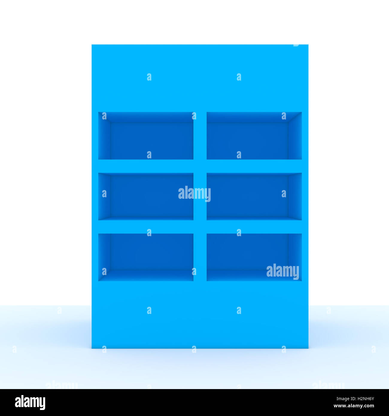 color shelf with white wall Stock Photo Alamy