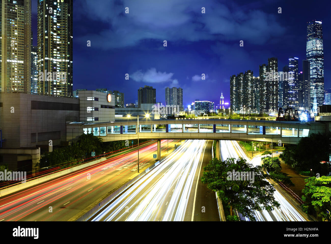 Highway in city Stock Photo - Alamy