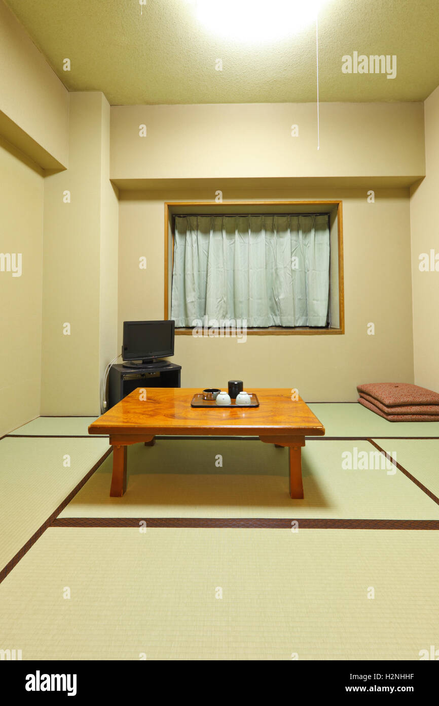 Traditional japanese style home, Tatami Stock Photo