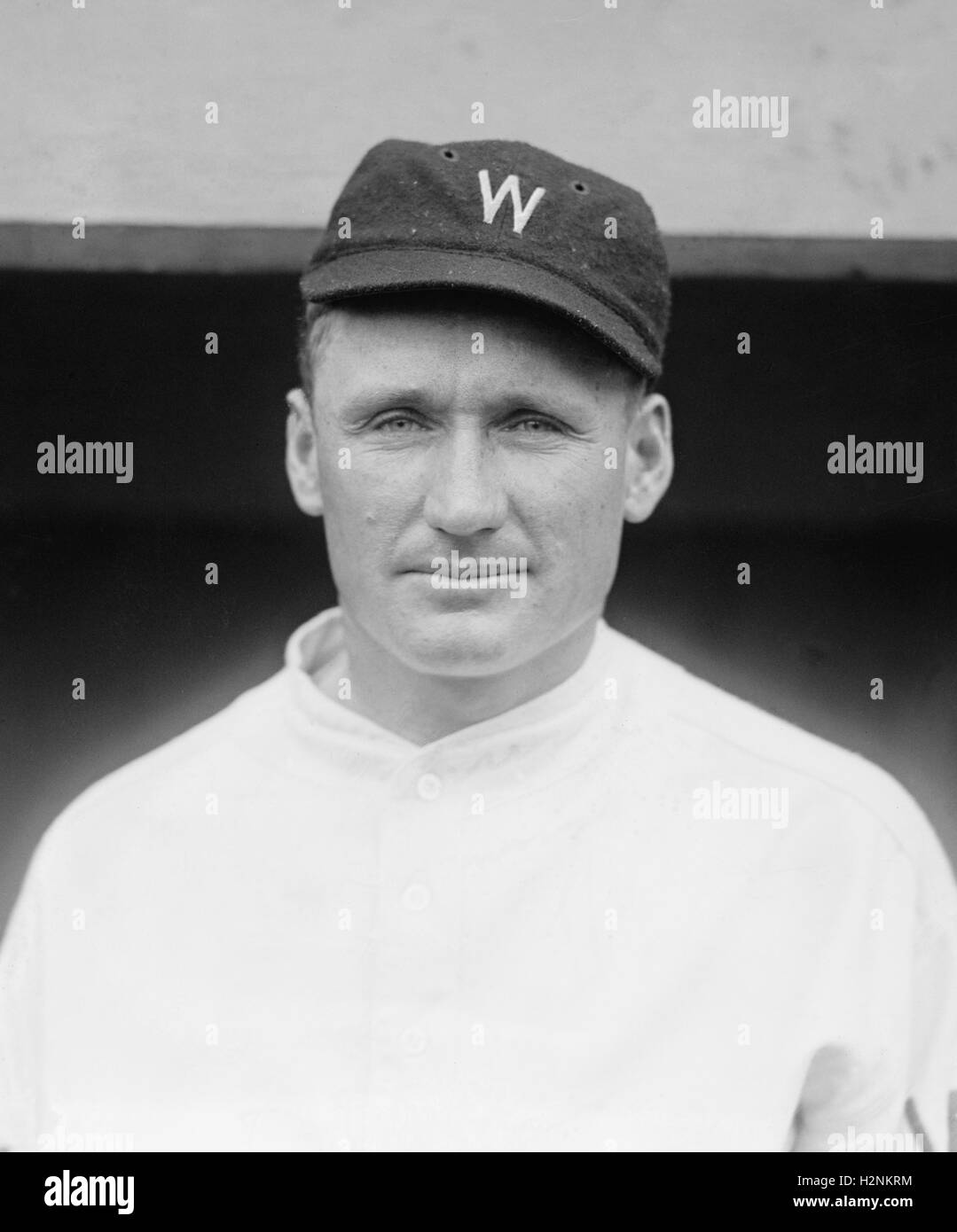 Walter Johnson, Washington Nationals, baseball card portrait]