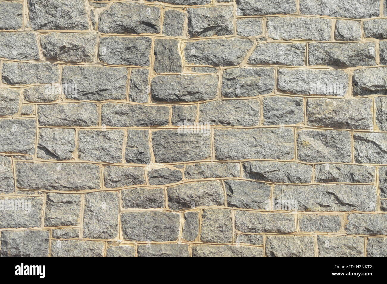 A blue stone wall in Chesapeake City, Cecil County, Maryland, USA Stock Photo