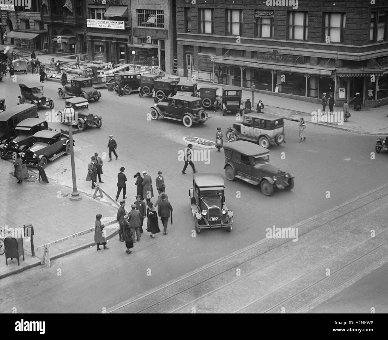 Street Scene, 13th and G Streets, Washington DC, USA, National Photo Company, 1924 Stock Photo