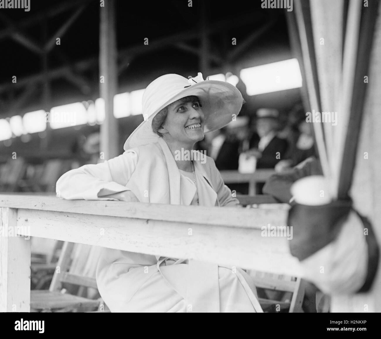 First Lady Grace Coolidge at Horse Show, Washington DC, USA, National Photo Company, May 1925 Stock Photo