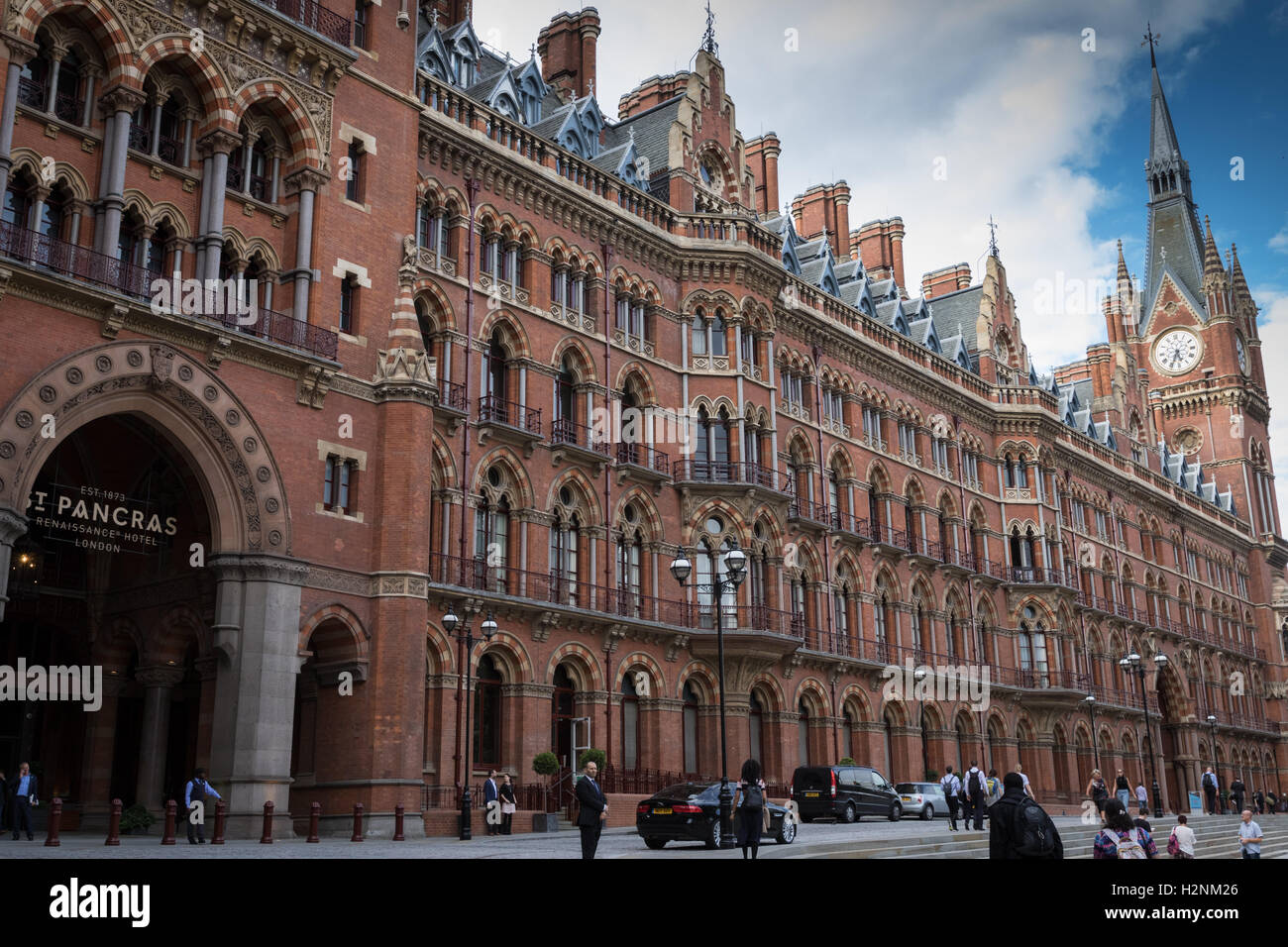 St Pancras Station and Hotel, north London Stock Photo