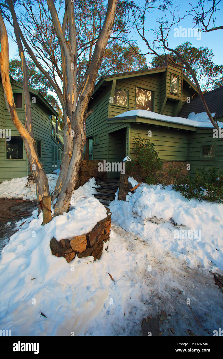 Dinner Plain Snow country Victoria Australia Stock Photo Alamy