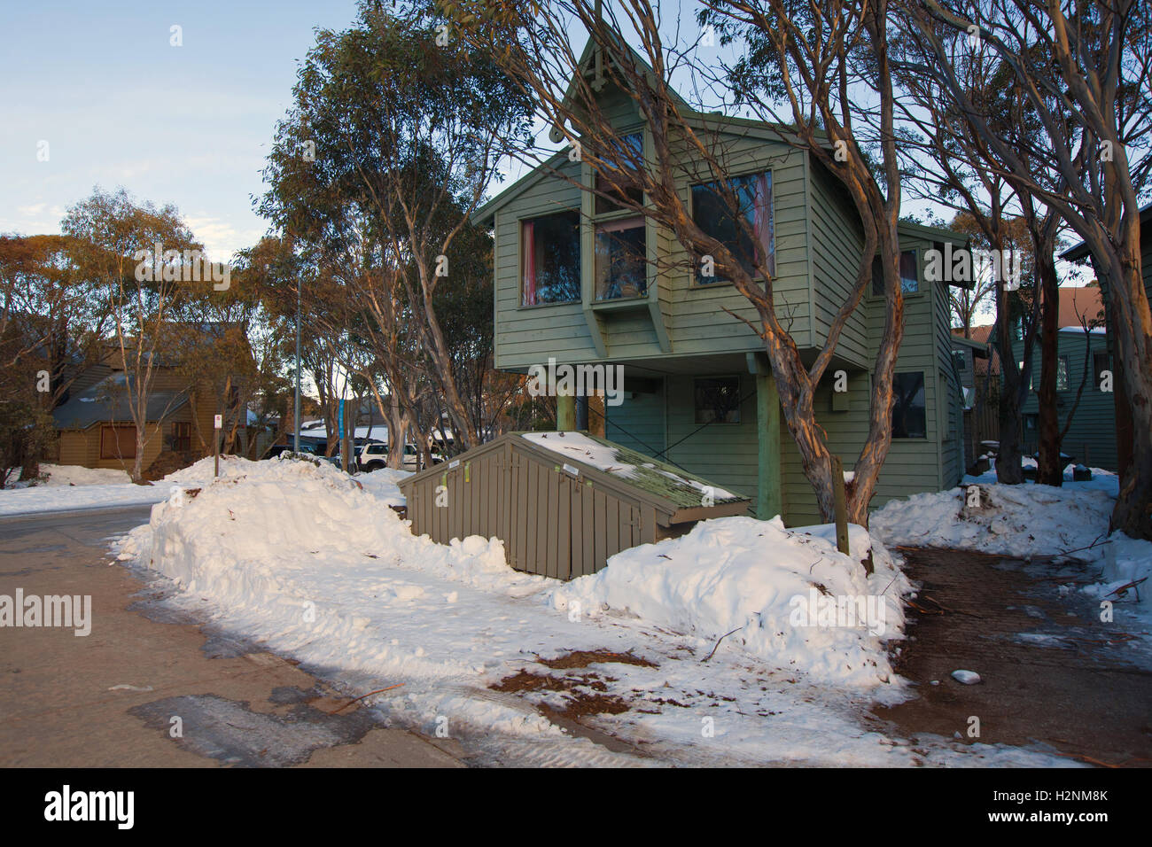 Dinner Plain Snow country Victoria Australia Stock Photo Alamy