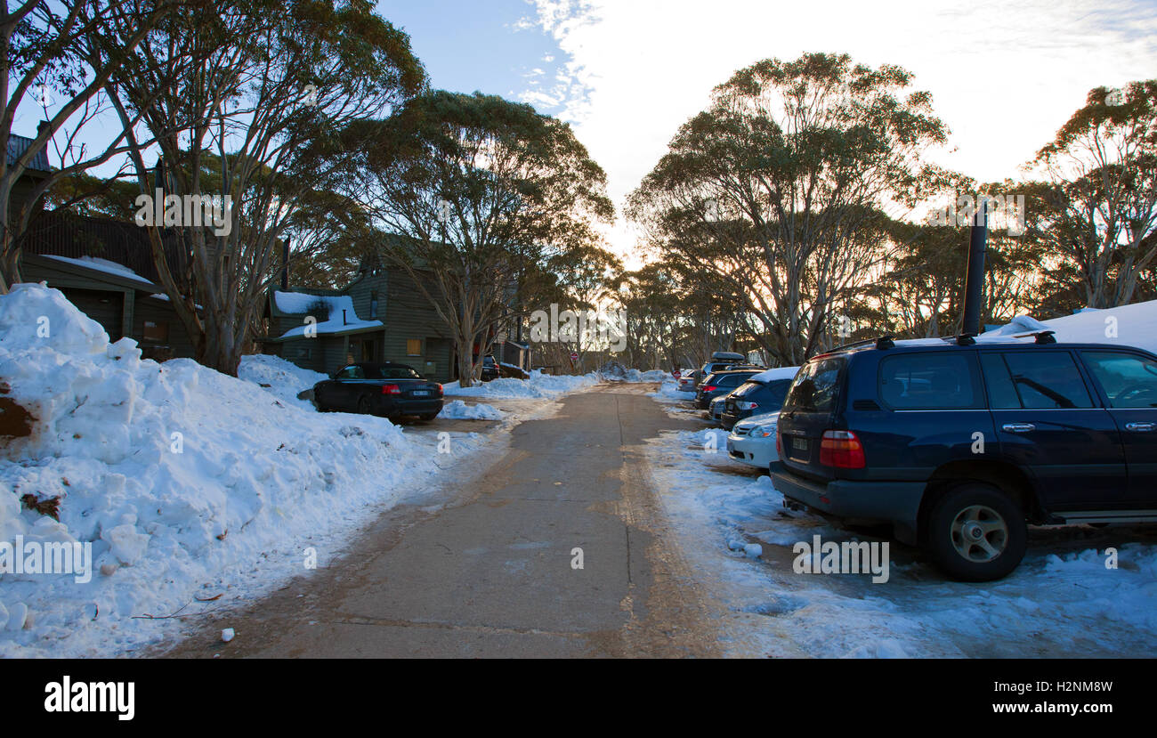 Dinner Plain Snow country Victoria Australia Stock Photo Alamy