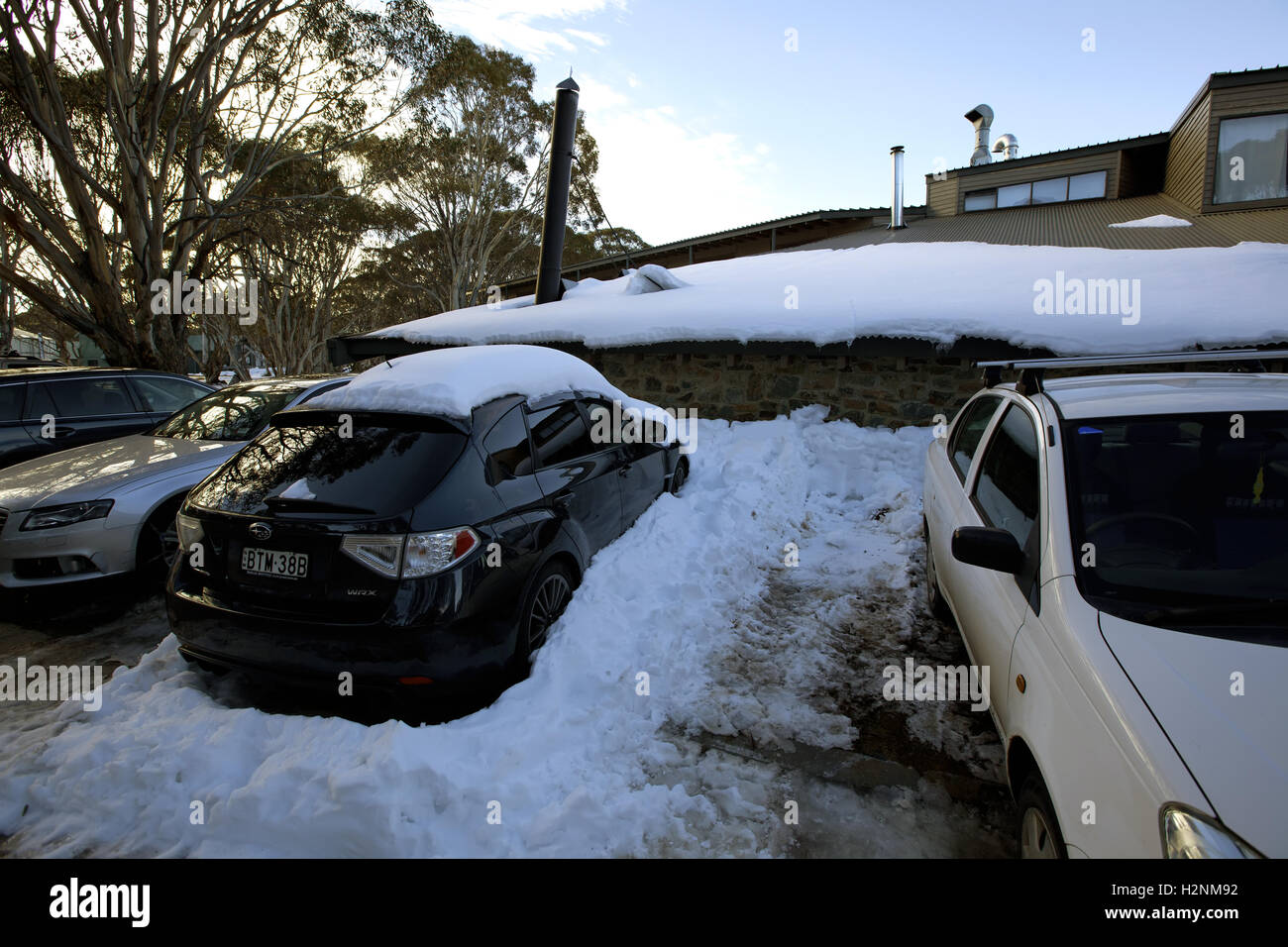 Dinner Plain Snow country Victoria Australia Stock Photo