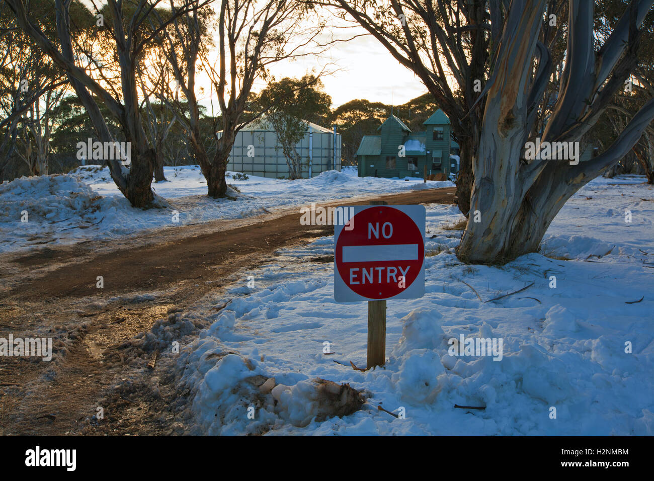 Dinner Plain Snow country Victoria Australia Stock Photo Alamy