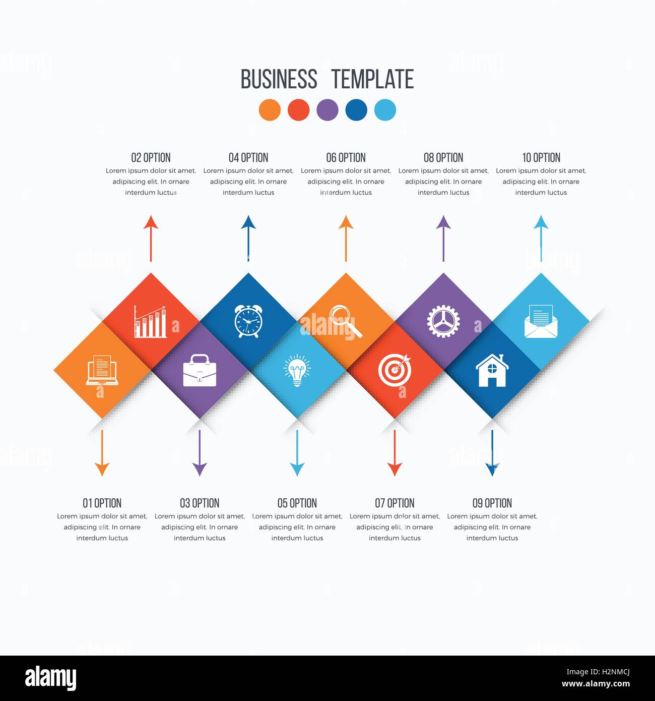 Vector infographic design 10 options Stock Vector Image & Art - Alamy