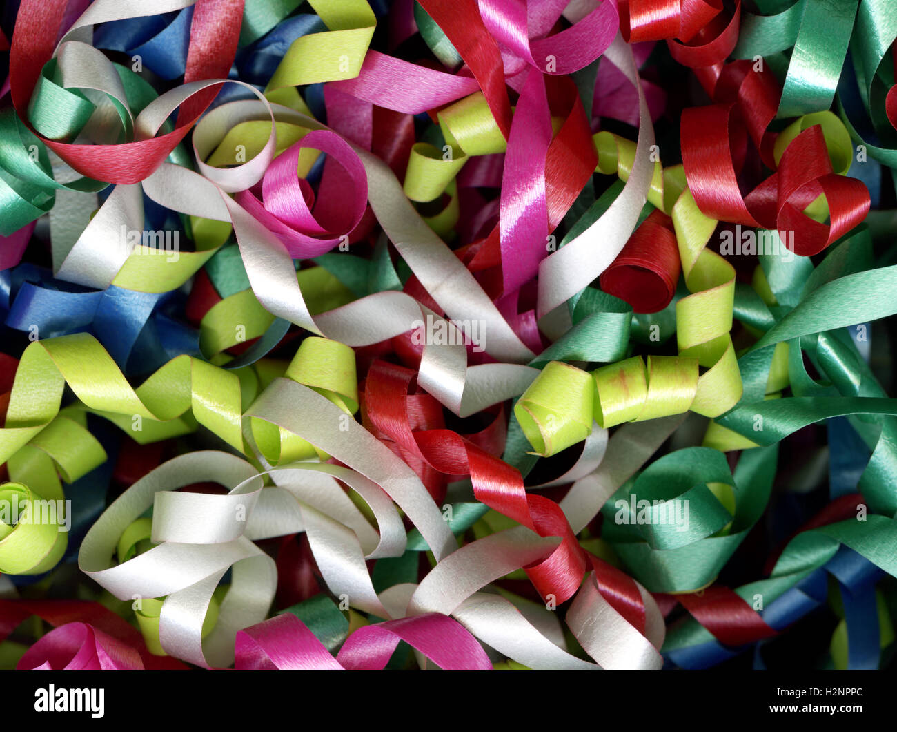 Curly ribbons Stock Photo
