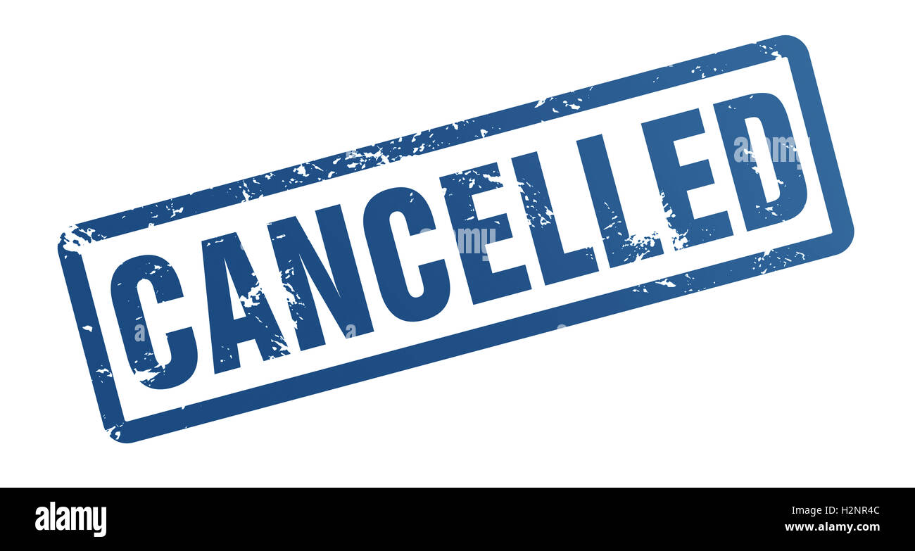 cancelled rubber stamp illustration Stock Photo - Alamy