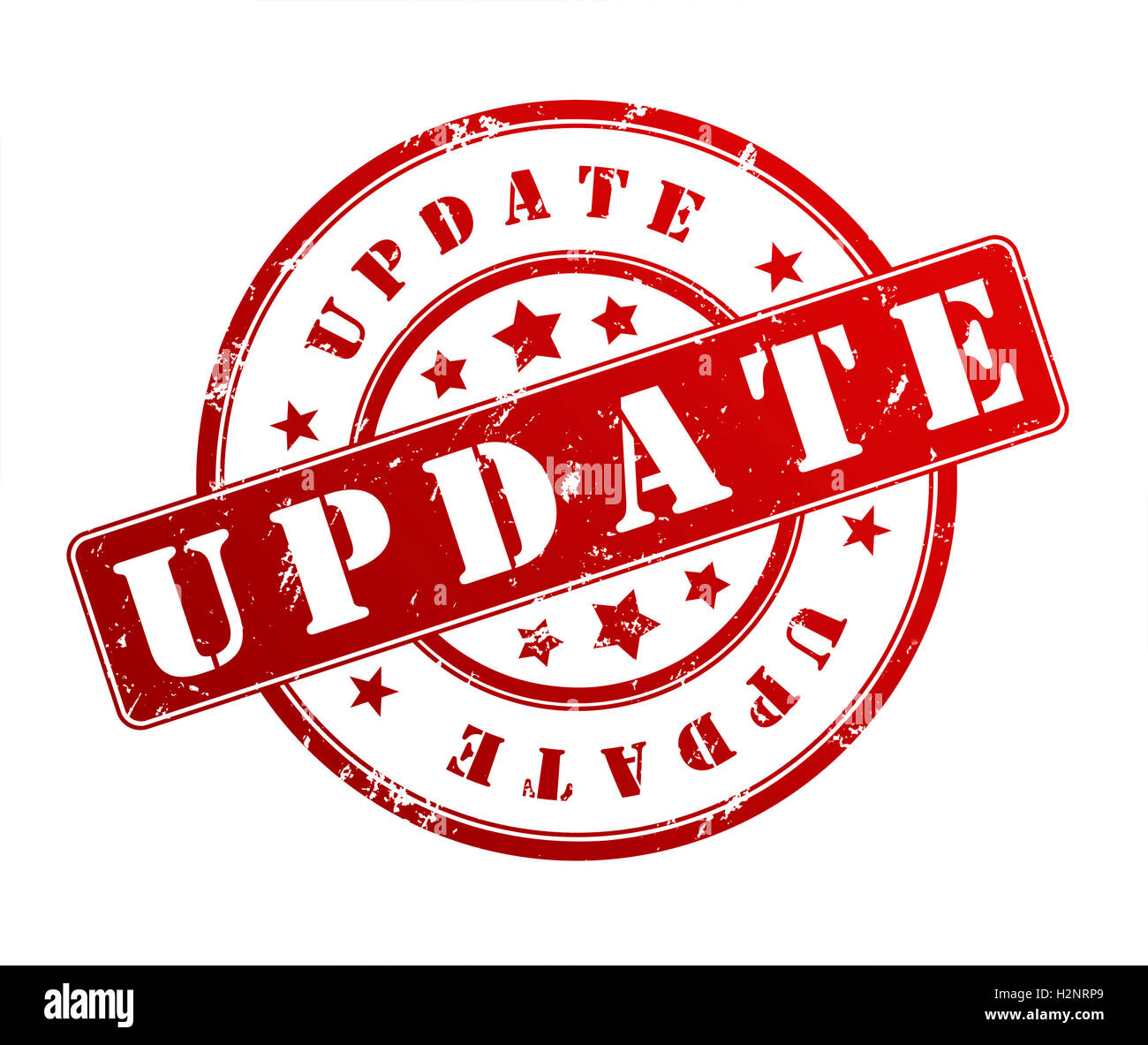 update rubber stamp illustration Stock Photo - Alamy