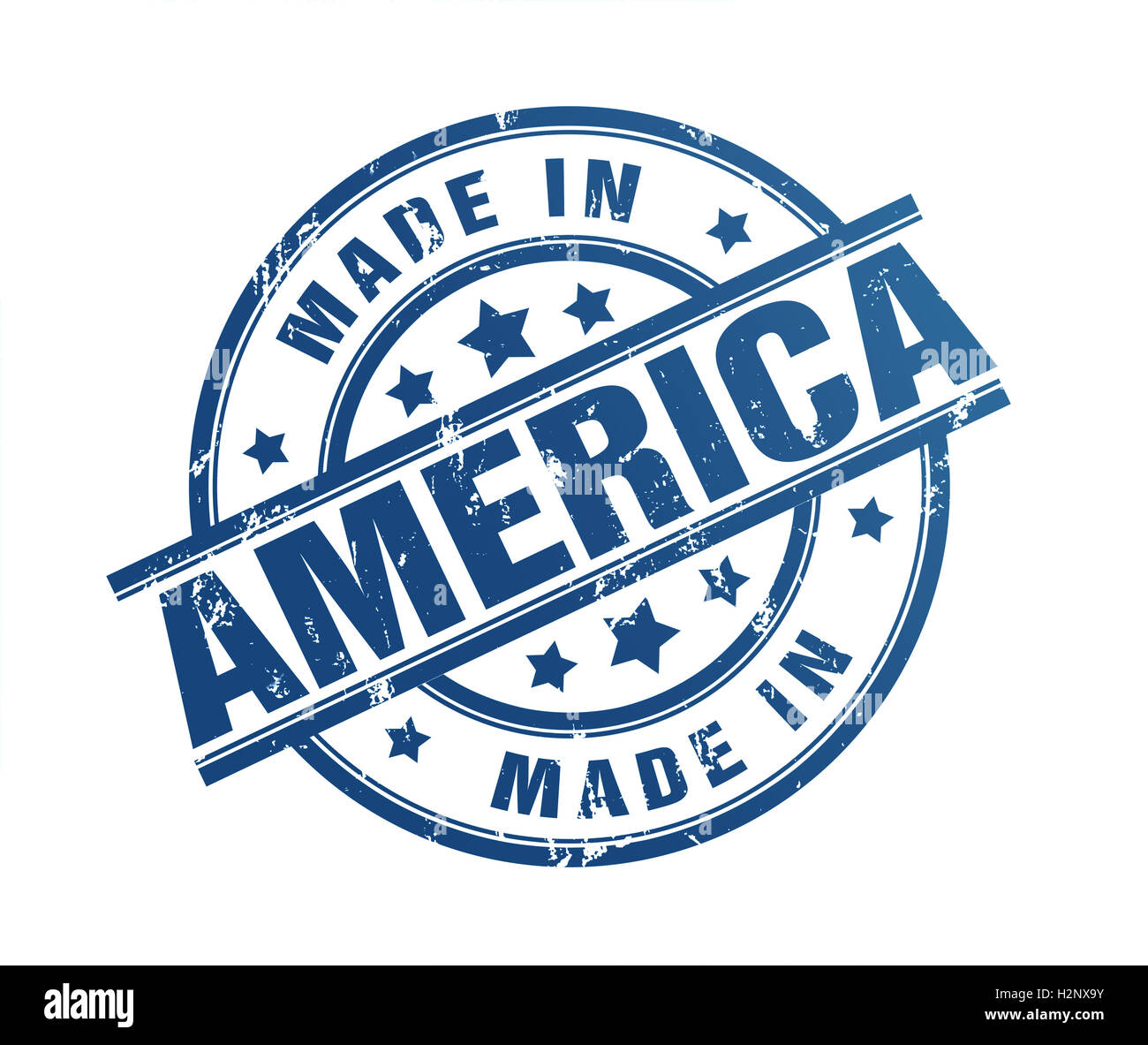 made in america rubber stamp illustration Stock Photo - Alamy