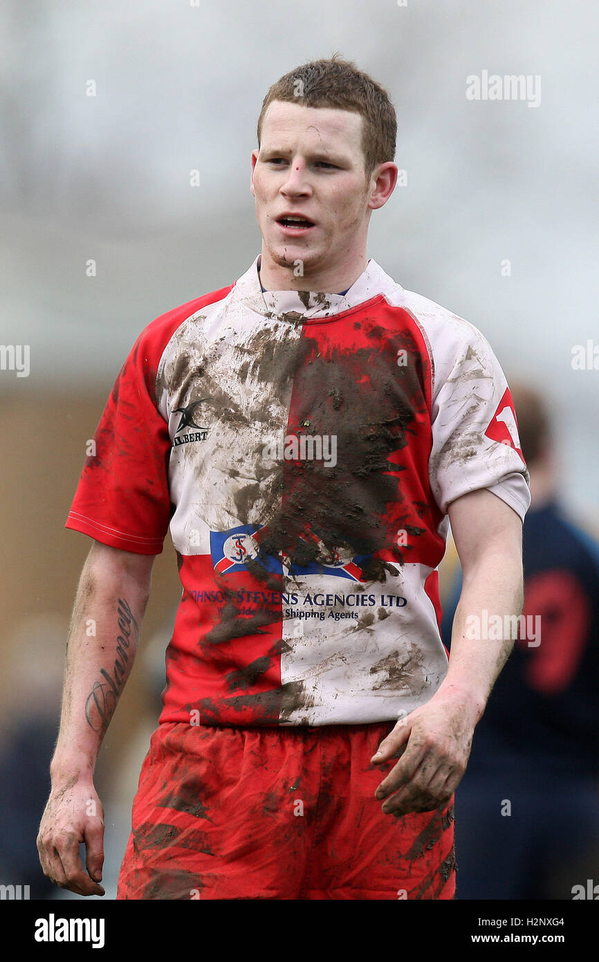 Dagenham RFC vs Old Cooperians RFC - Essex Rugby League - 26/02/11 Stock Photo