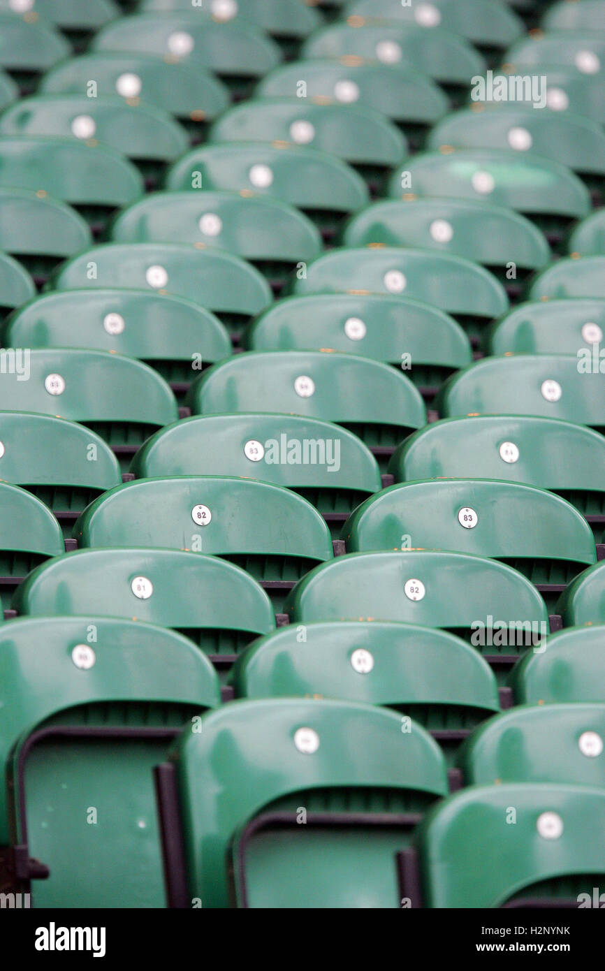 Seats at Twickenham Stadium 12/05/07 Stock Photo Alamy