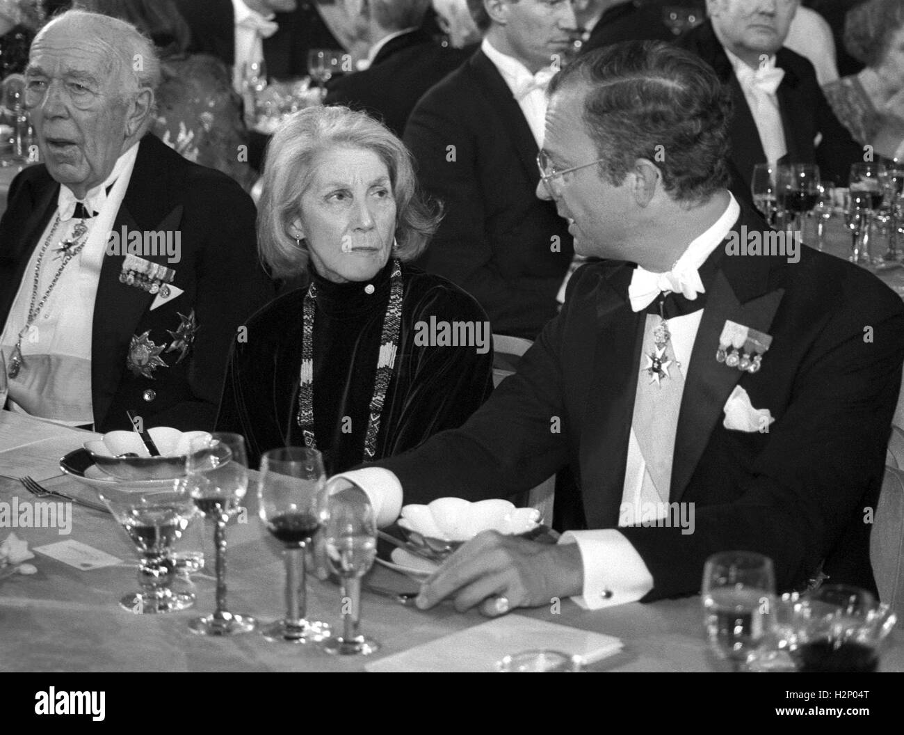 NADINE GORDIMER South African writer Nobel laureates in literature 1991,at Nobel banquet in Stockholm Stock Photo