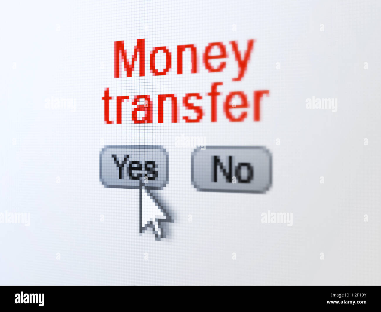 Business concept: Money Transfer on digital computer screen Stock Photo ...