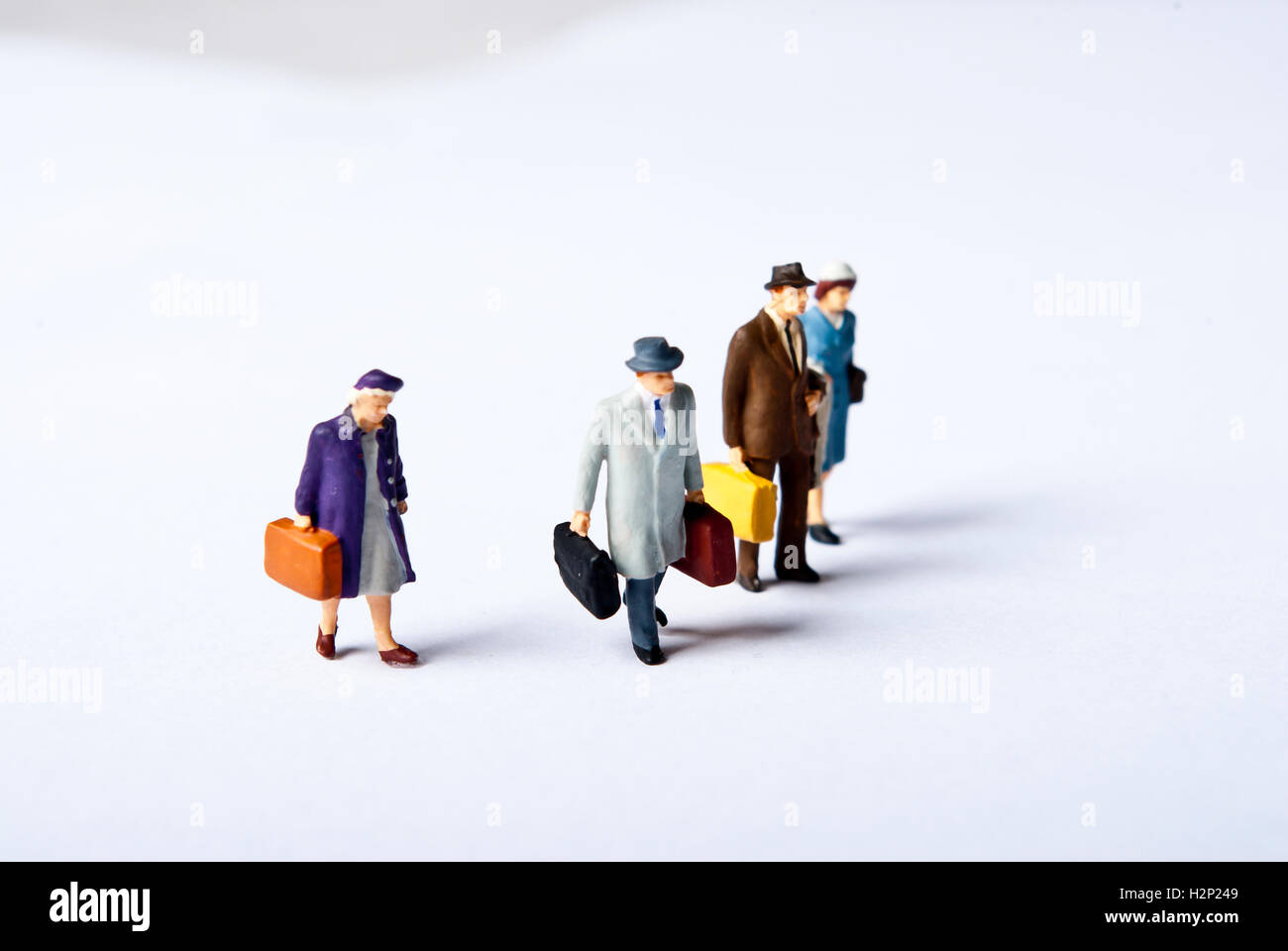 few traveler's on the way Stock Photo