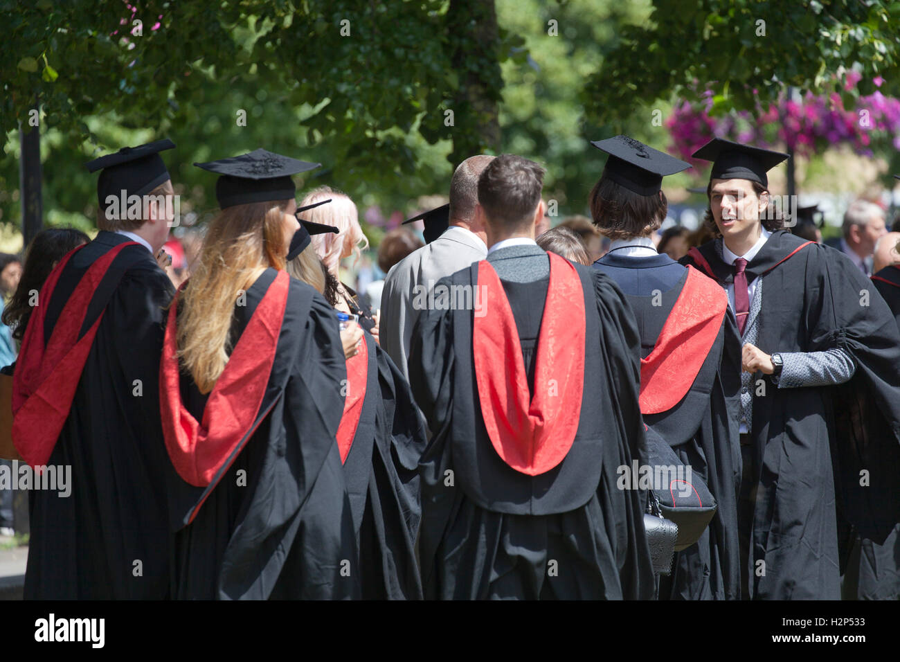 Students at graduation ceremony, University of the West of England ...
