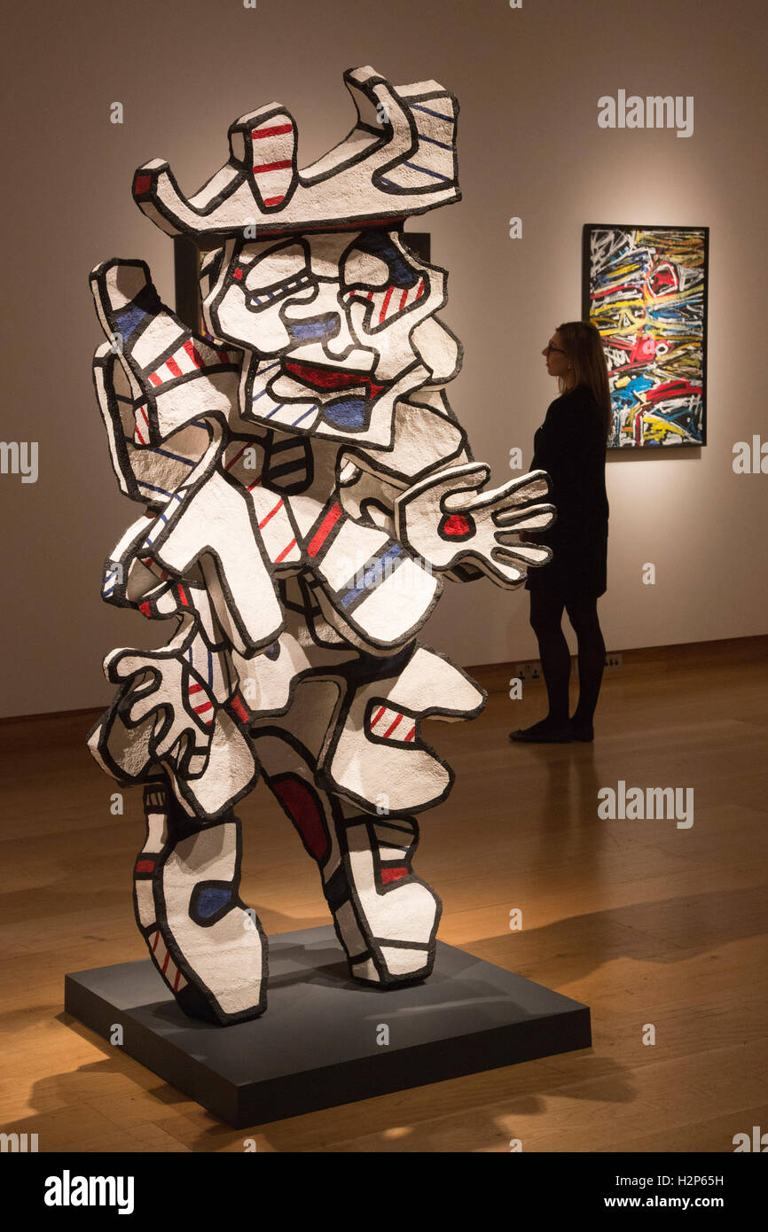 London, UK. 30 September 2016. Clochepoche, sculpture by Jean Dubuffet ...