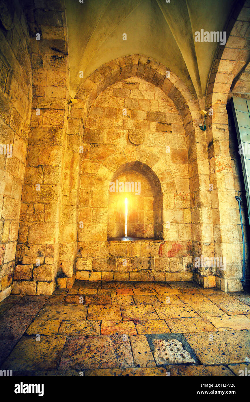 Ancient wall in old city Jerusalem Stock Photo Alamy