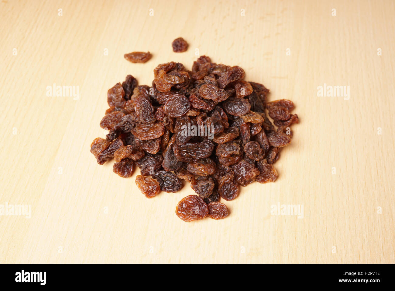 heap of raisins or sultanas Stock Photo