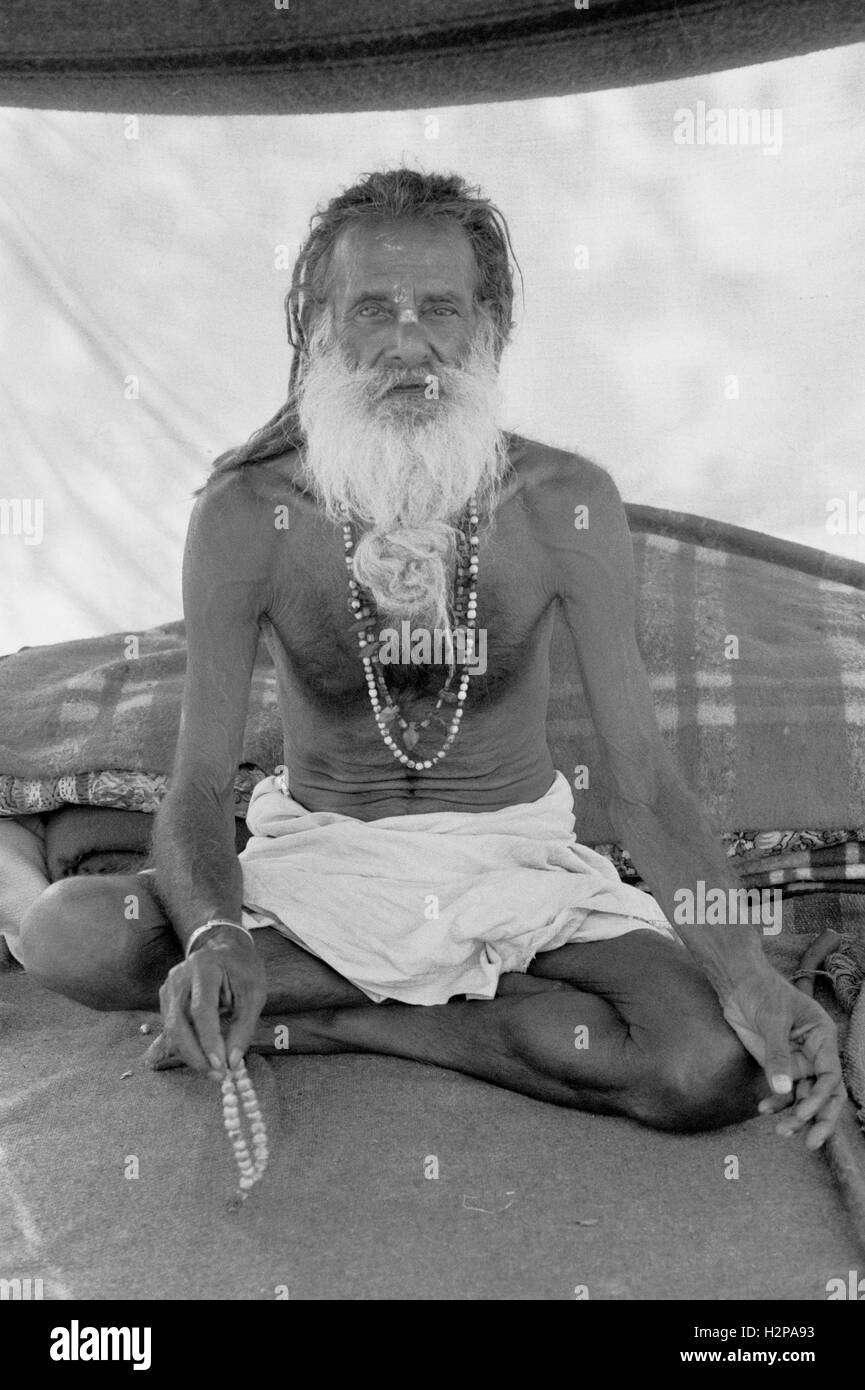 indian holy man man brian mcguire Stock Photo