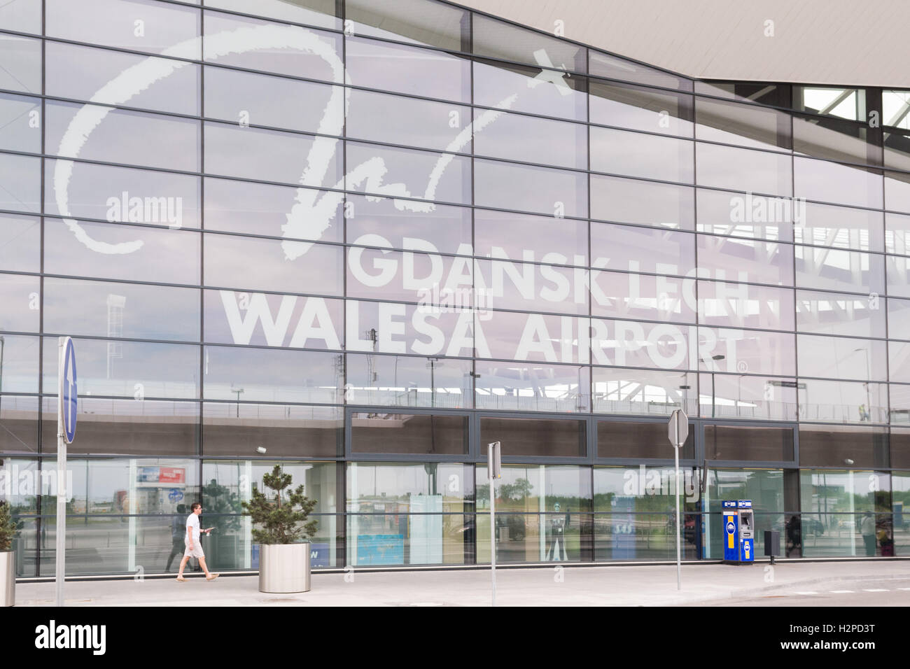 Gdansk Lech Walesa Airport, Gdansk, Poland Stock Photo