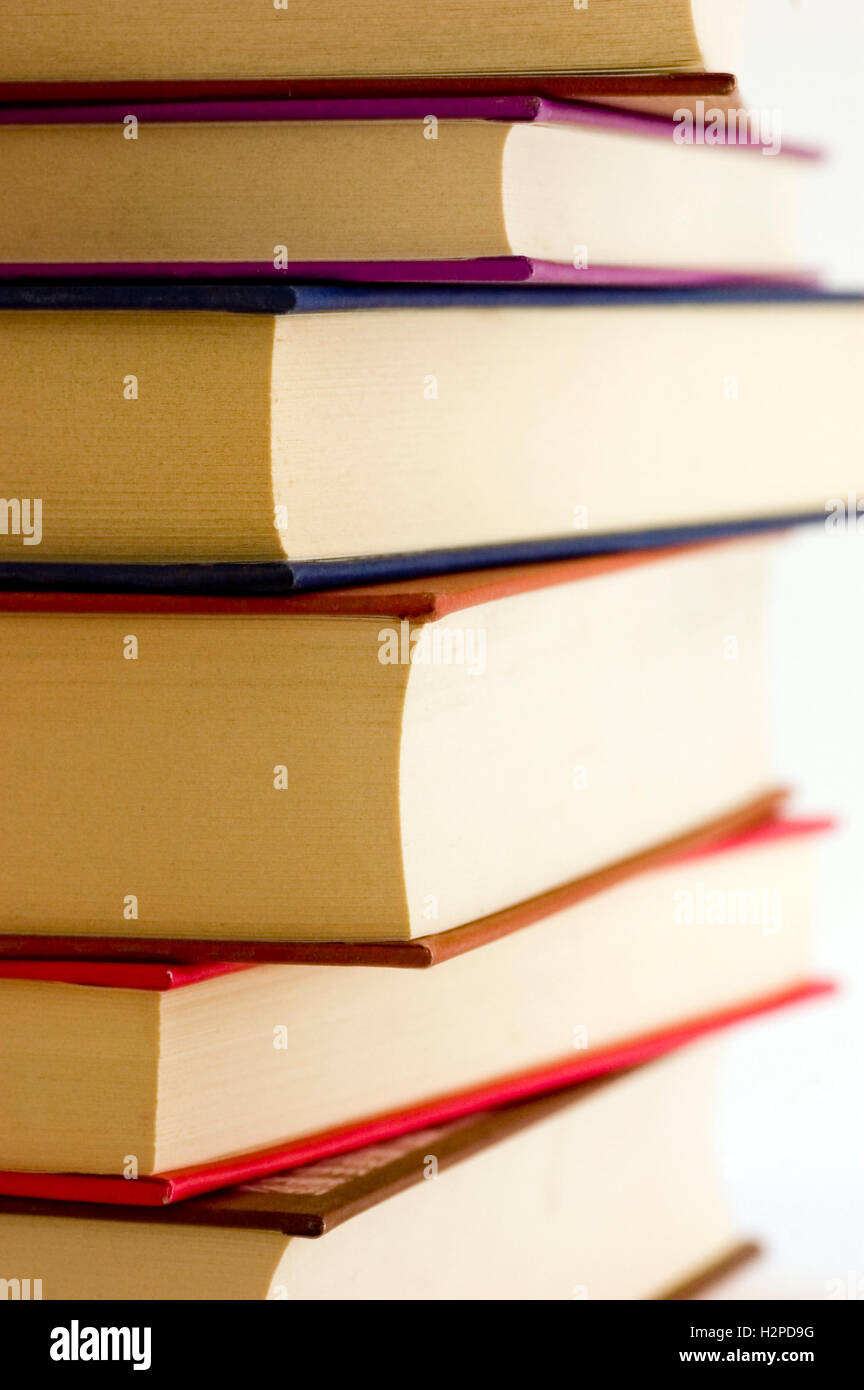 stack of books - world book day concept Stock Photo